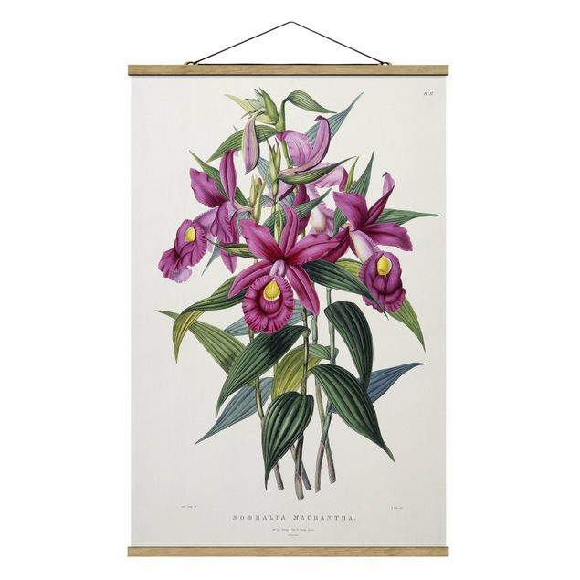 Stoffen schilderij met posterlijst Maxim Gauci - Orchid I