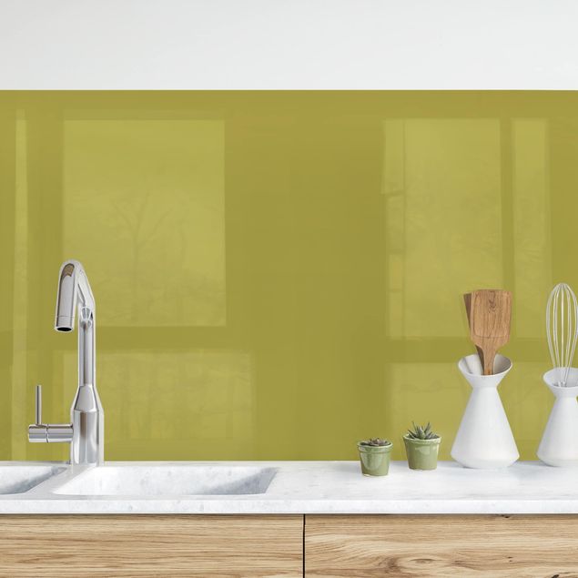 Achterwand voor keuken eenkleurig Lime Green Bamboo