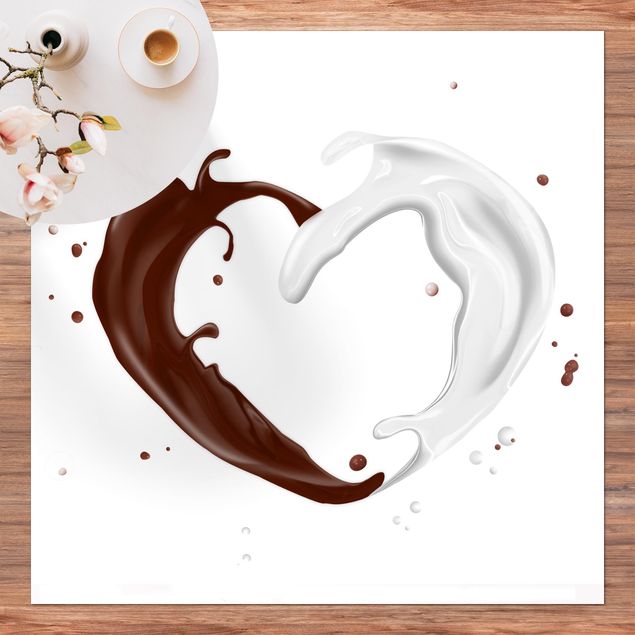 tapijt modern Chocolate Milk Heart