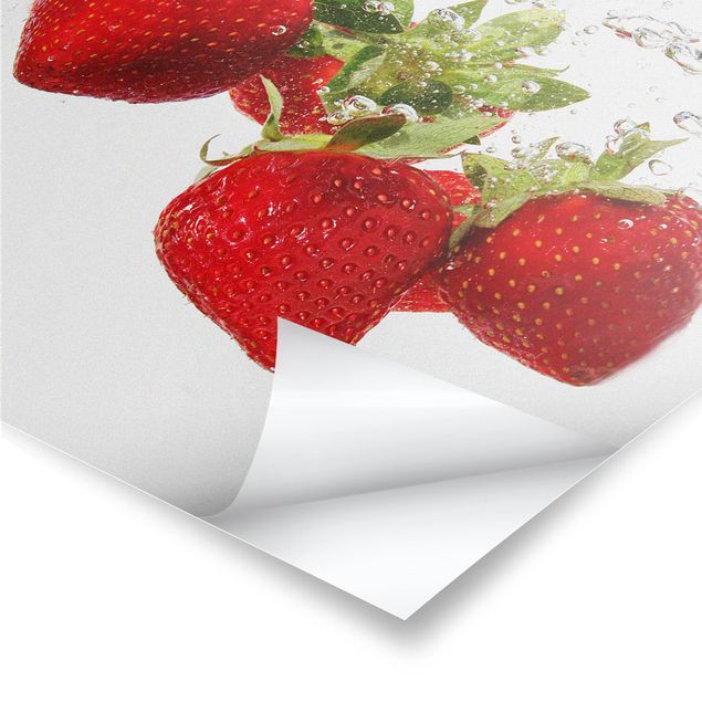 Posters Strawberry Water