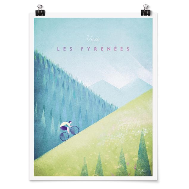Posters Travel Poster - The Pyrenees