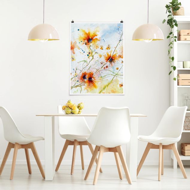 Posters Painted Flowers