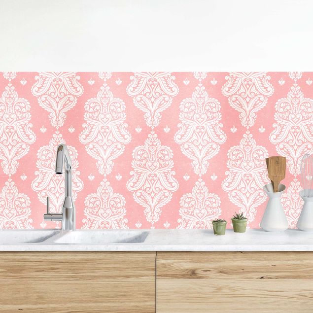 Achterwand voor keuken patroon Strawberry Baroque
