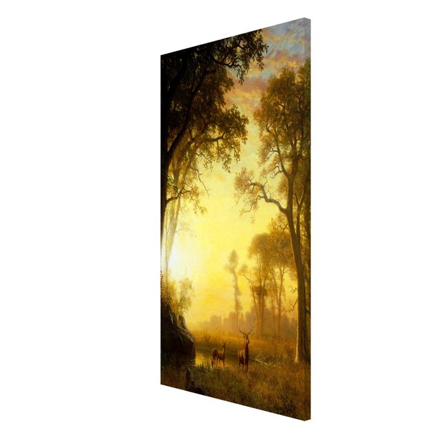 Magneetborden Albert Bierstadt - Light in the Forest
