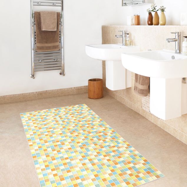 Vloerkleden tegellook Mosaic Tiles Summer Set