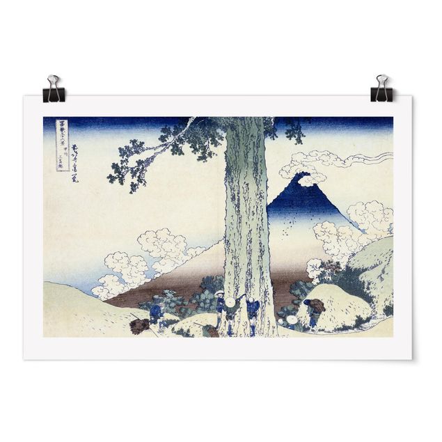 Posters Katsushika Hokusai - Mishima Pass In Kai Province