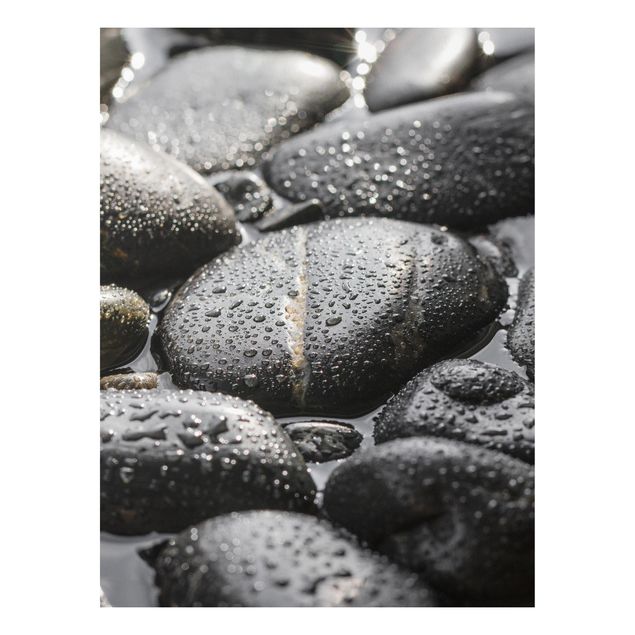 Forex schilderijen Black Stones In Water