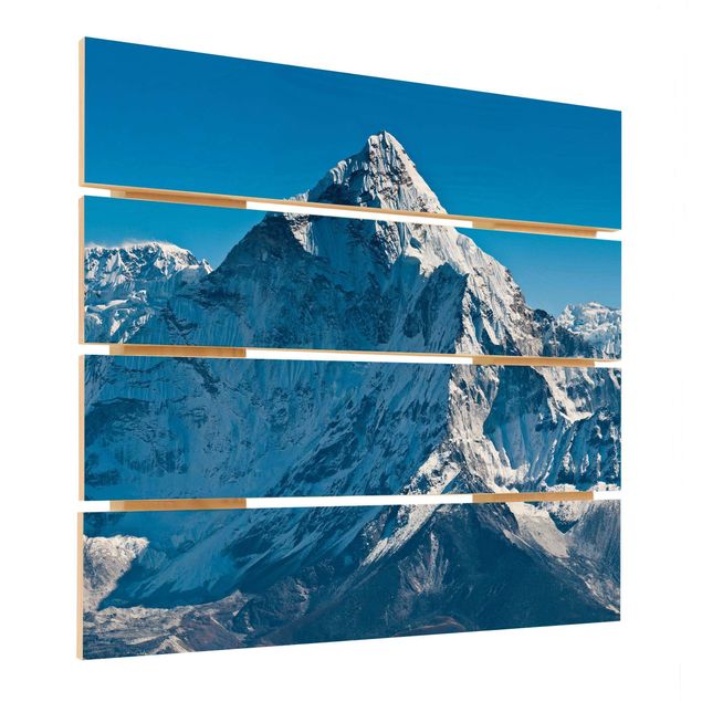 Houten schilderijen op plank The Himalayas
