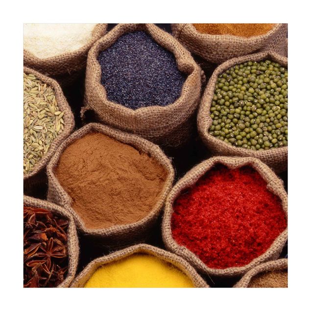 Groot vloerkleed Colourful Spices