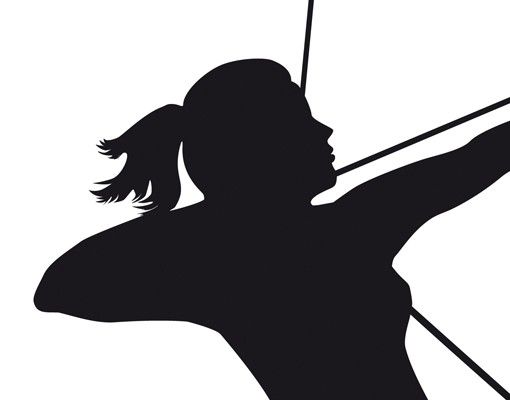 Muurstickers sport No.AK3 Customised text Archery