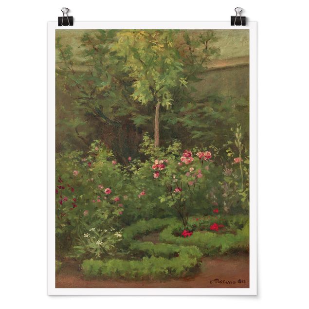 Posters Camille Pissarro - A Rose Garden