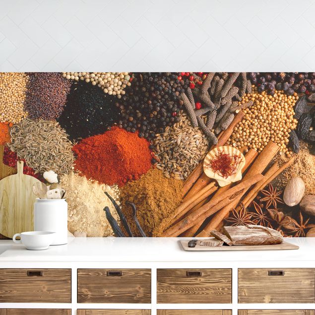 Achterwand voor keuken specerijen en kruiden Exotic Spices