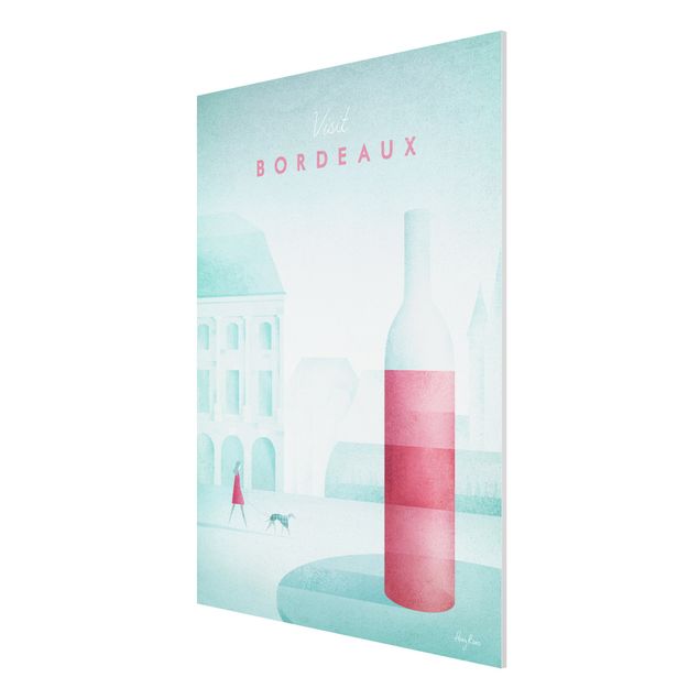Forex schilderijen Travel Poster - Bordeaux