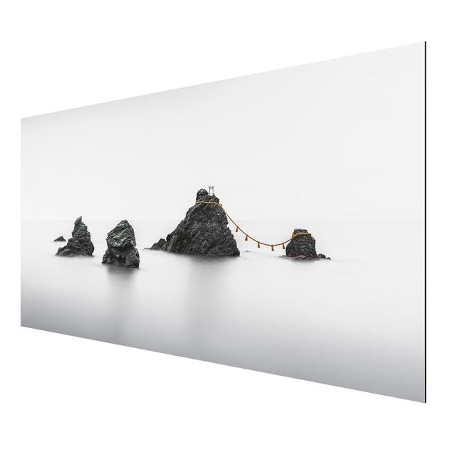 Aluminium Dibond schilderijen Meoto Iwa -  The Married Couple Rocks