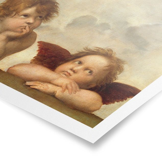 Posters Raffael - Two Angels. Detail from The Sistine Madonna