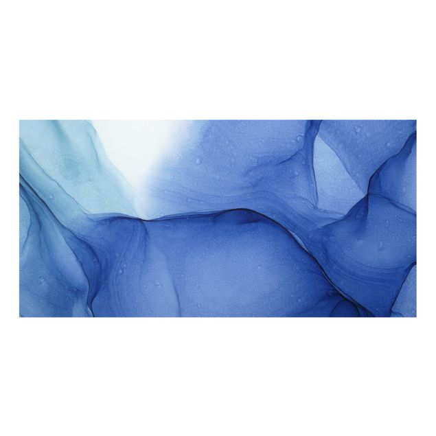 Spritzschutz Glas - Meliertes Tintenblau - Querformat 2:1