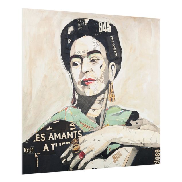 Spatscherm keuken Frida Kahlo - Collage No.4
