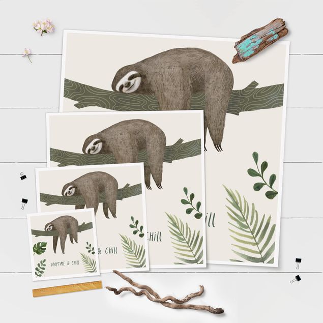 Posters Sloth Sayings - Chill