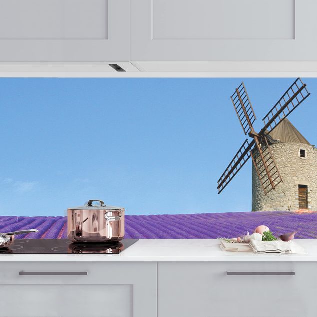 Achterwand voor keuken landschap Lavender Scent In The Provence