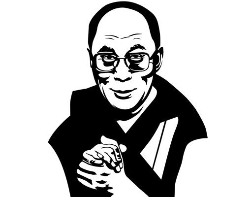 Muurstickers spiritueel No.1217 Dalai Lama