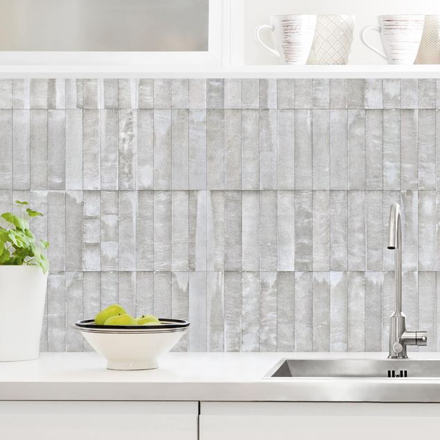Achterwand voor keuken patroon Concrete Brick Wallpaper