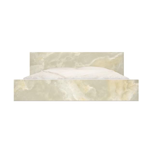 Meubelfolie IKEA Malm Bed Onyx Marble Cream