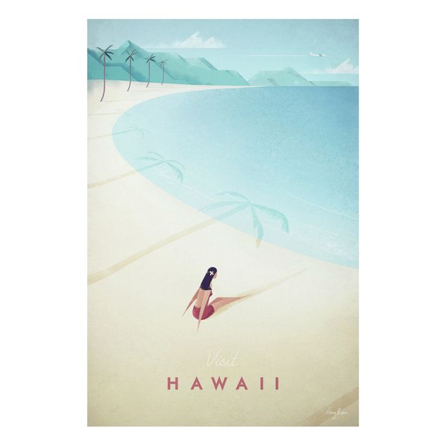 Forex schilderijen Travel Poster - Hawaii