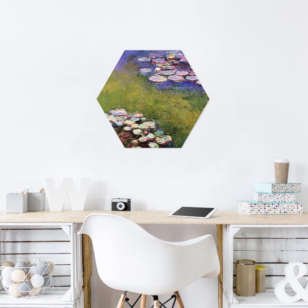 Hexagons Forex schilderijen Claude Monet - Water Lilies