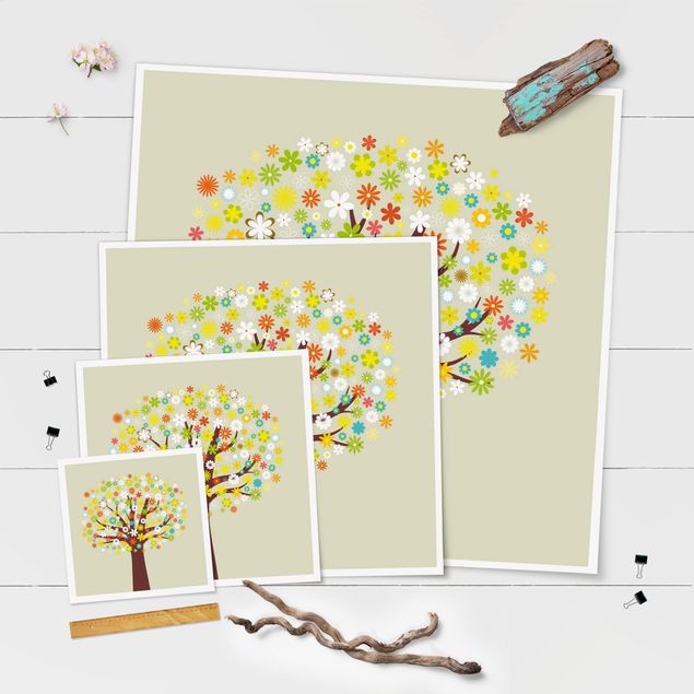 Posters Tree Of Flowers