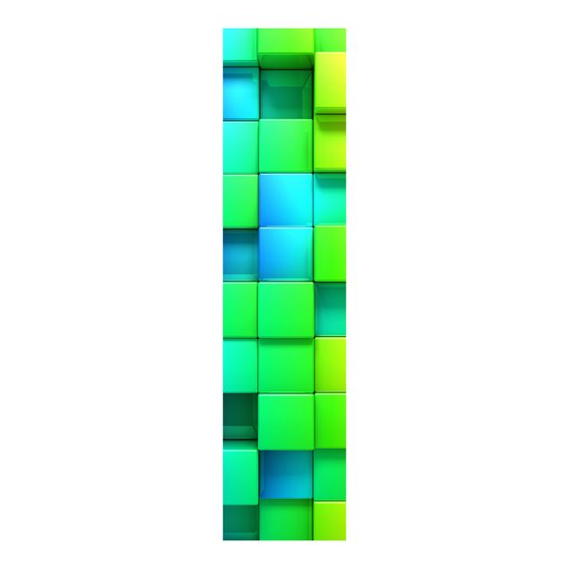 Schuifgordijnen 3D Cubes