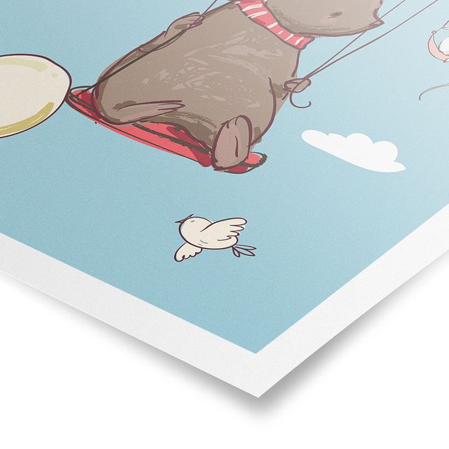 Posters Bear And Mouse Flying