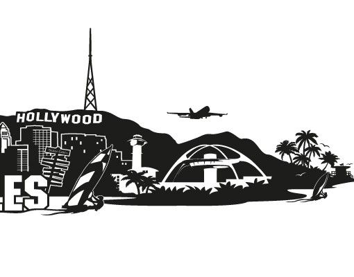 Muurstickers No.FB103 Los Angeles Skyline