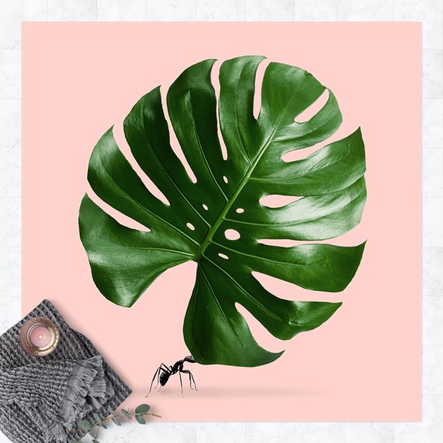 buitenkleed balkon Ant With Monstera Leaf