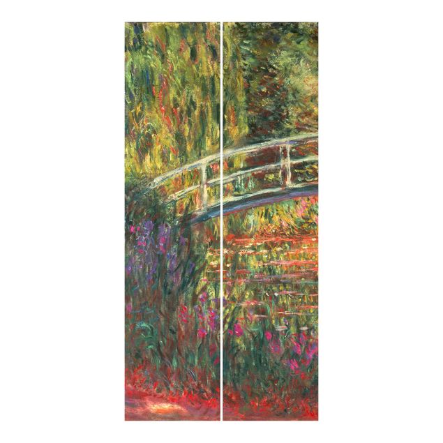 Schuifgordijnen Claude Monet - Japanese Bridge In The Garden Of Giverny