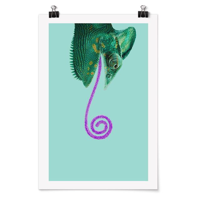 Posters Chameleon With Sugary Tongue