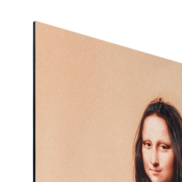 Aluminium Dibond schilderijen Retro Mona Lisa