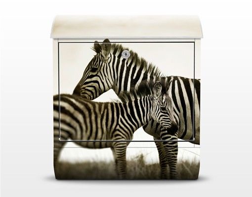 Brievenbussen Zebra Couple