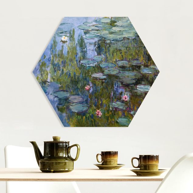Hexagons Forex schilderijen Claude Monet - Water Lilies (Nympheas)