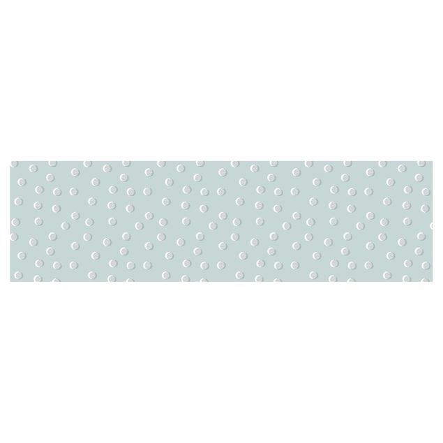 Keukenachterwanden Pattern With Dots And Circles On Bluish Grey