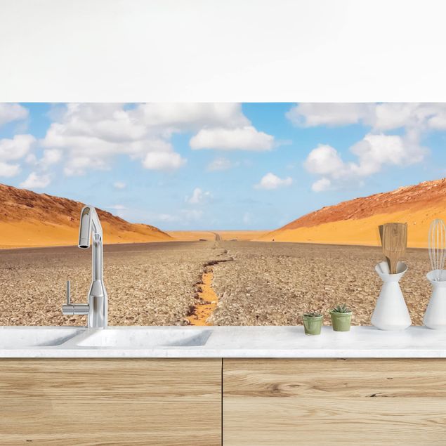 Achterwand voor keuken landschap Desert Road
