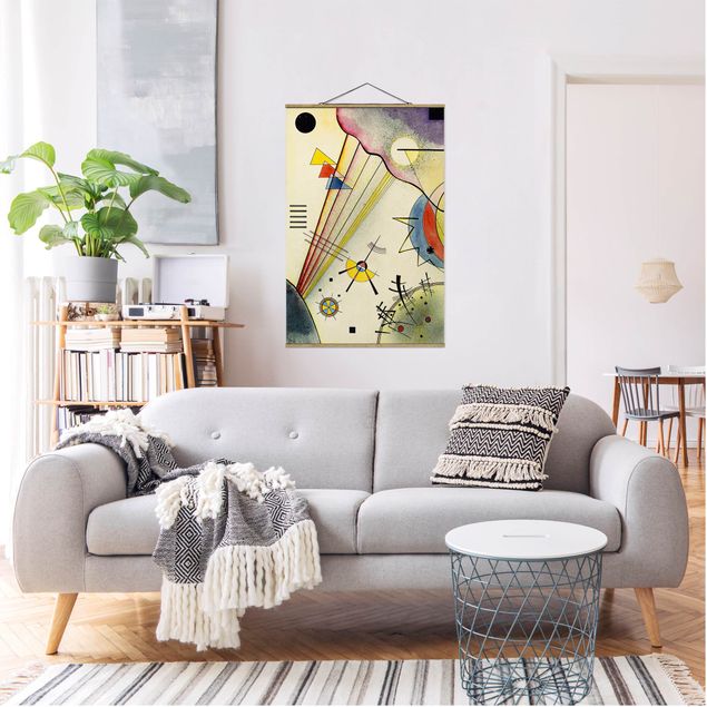 Stoffen schilderij met posterlijst Wassily Kandinsky - Significant Connection
