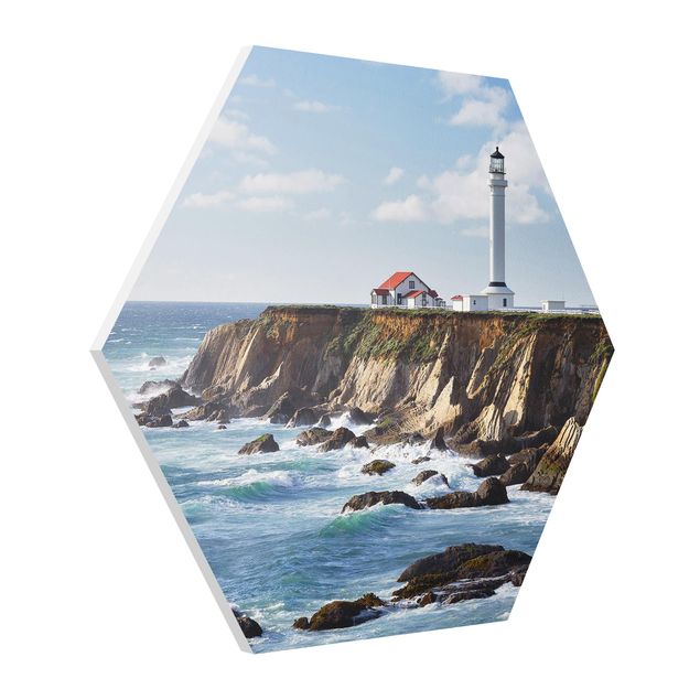 Hexagons Forex schilderijen Point Arena Lighthouse California