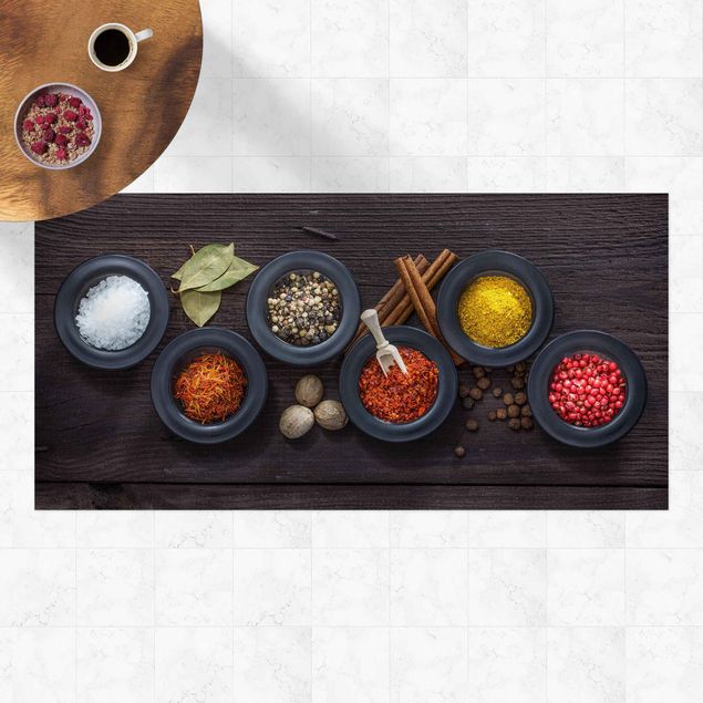 Balkonkleden Black Bowls with Spices
