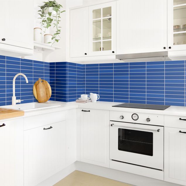 Achterwand voor keuken Metro Tiles - Blue