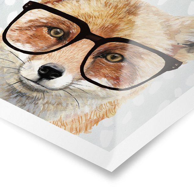 Posters Animals With Glasses - Fox