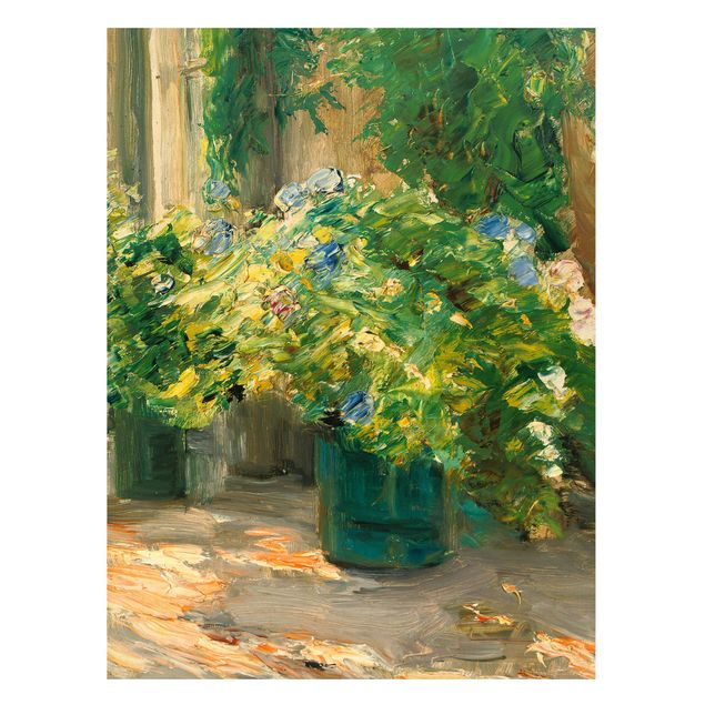 Magneetborden Max Liebermann - Flower Pots In Front Of The House