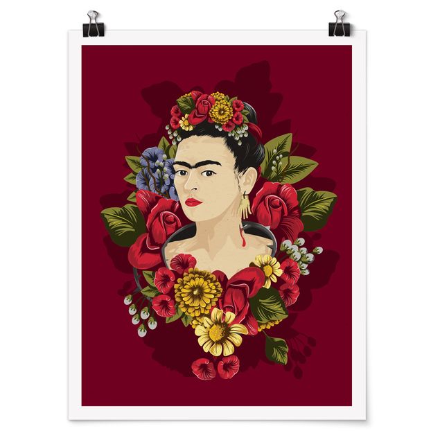 Posters Frida Kahlo - Roses