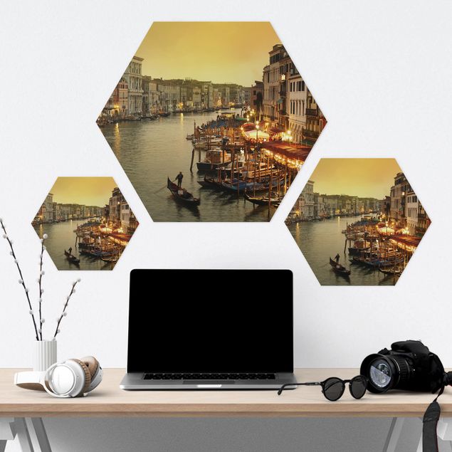 Hexagons Forex schilderijen Grand Canal Of Venice