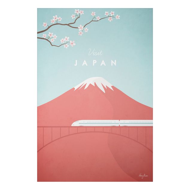 Aluminium Dibond schilderijen Travel Poster - Japan