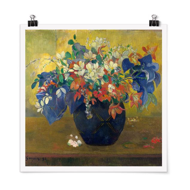 Posters Paul Gauguin - Flowers in a Vase